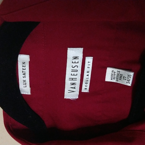 Van Heusen: LUX SATEEN. Regular Fit. WRINKLE FREE. SIZE:34/35 NECK:17 - Picture 3 of 6